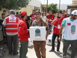 Türk Kızılayından Irakta gıda yardımı