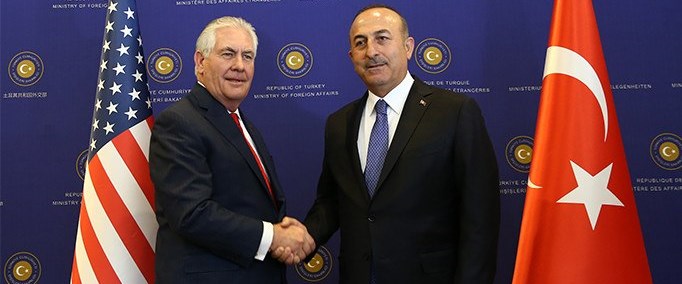 Dışişleri Bakanı Çavuşoğlu, ABD'li mevkidaşı Tillerson ile görüştü