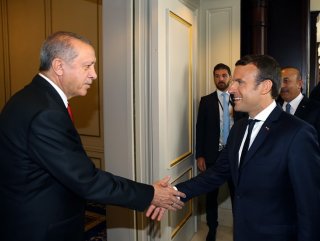 Erdoğan, Macronla görüştü