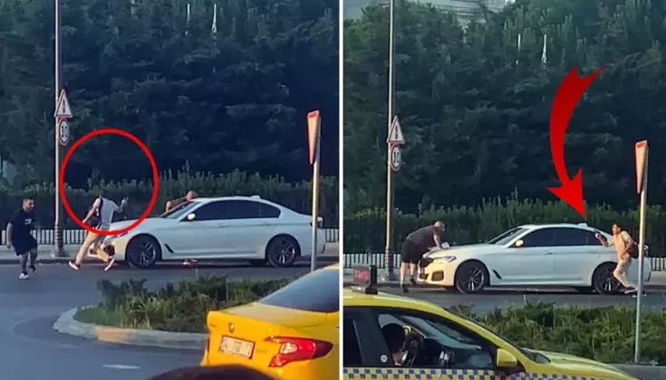 Silahlı kavgada, kaldırımda yürüyen kişi yaralandı