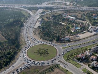 Bayram dönüşü trafiği yoğun