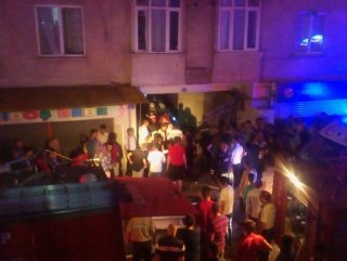 Gaziantepte binanın giriş katında patlama