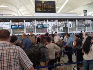 Erbilden kalkan son uçak Türkiyede