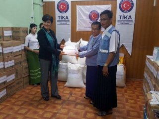 Myanmara yardımların ilk bölümü ulaştı