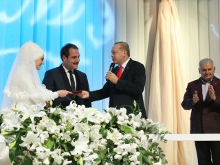 Erdoğan ve Yıldırım nikah şahidi oldu